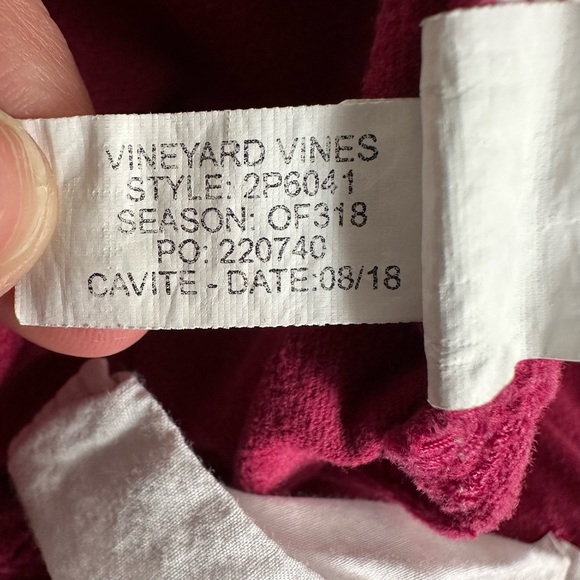 Vineyard Vines Velvet High Rise Pants Skinny Stretchy  Size 4 - Picture 10 of 11